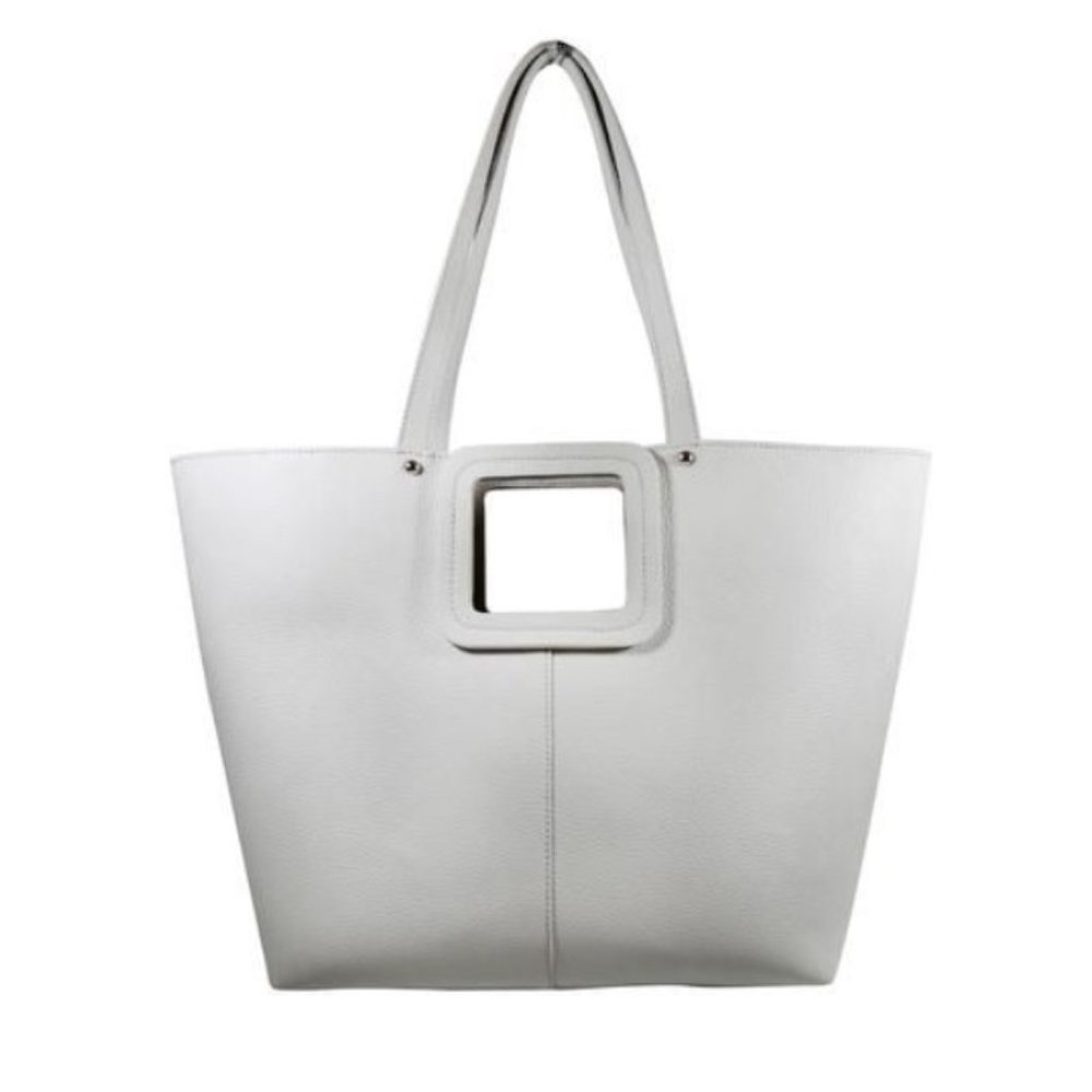 TMRW Studio THOMAS Large Square Point Tote Bag Dove NWT